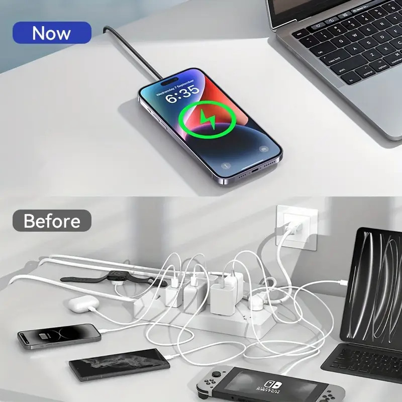 15W Magnetic Fast Wireless Charger Pad For SamsungS24 Ultra iPhone 17 16 Pro LOT gallery