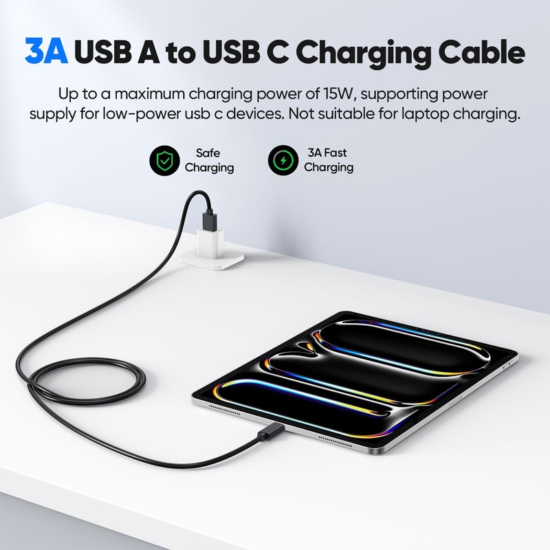 Data Transfer Cable USB to Type C 3ft 2 Pack, 10Gbps USB C 3.2 Gen 2 High Spe... gallery