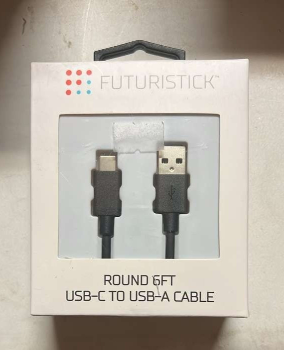 Futuristick Round 6FT USB-C TO USB-A Cable