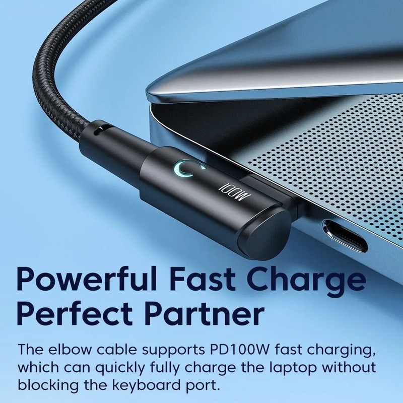 Toocki 100W USB C to C Cable 90 Degree Fast Charge iPad MacBook Pro gallery