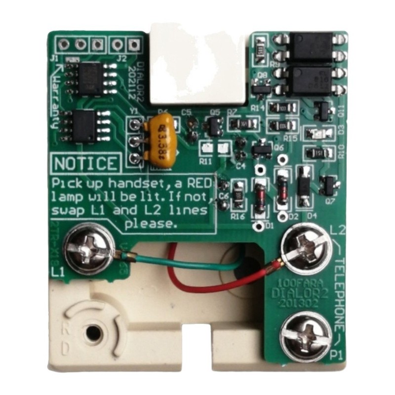 Pulse to Tone Converter for Analog For Dial Telephones Black Compact Size gallery