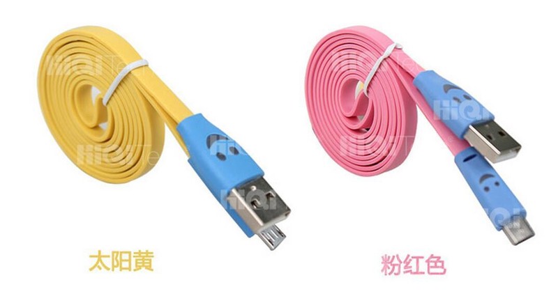 1M LED Light Flat Micro USB Charger Cable Data Sync Cord For Mobile Smart 18a26 gallery