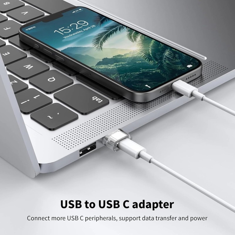 5-Pack USB C Female to USB Male Adapter Charger Converter to Multiple Devices gallery