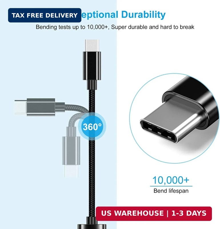 USB C to USB 3.0 Adapter [3 Pack], USB C Male to USB Female OTG Cable Thunderbol gallery