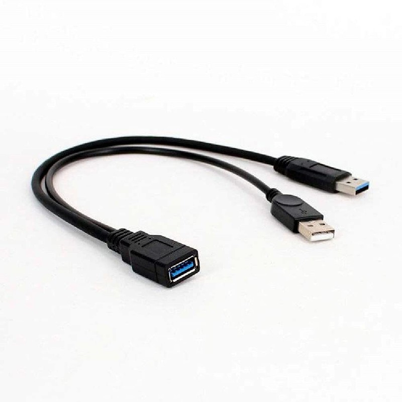 USB 3.0 A Female for Dual USB A Male Y Splitter Adapter Cable for Computer gallery