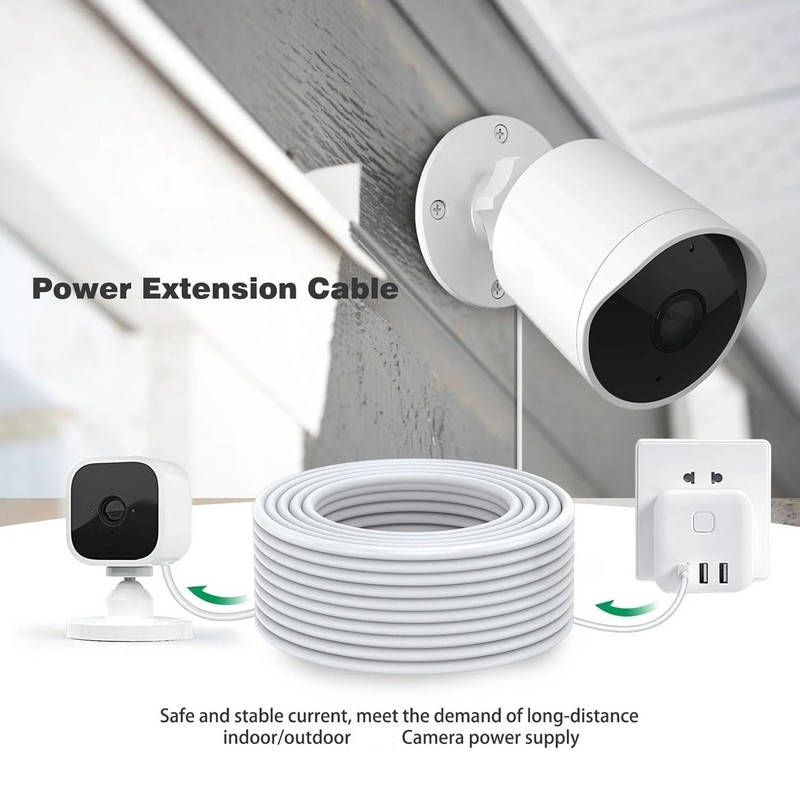 1M-14M Micro USB Extension Charging Cable Cord for Xiaomi Camera Android Phone gallery