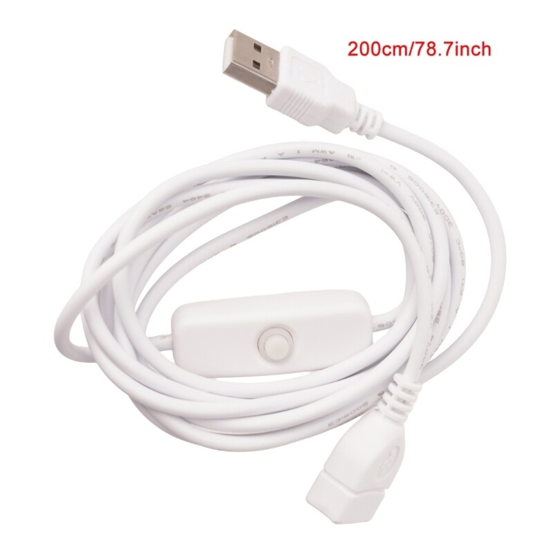 USB 2.0 Male to Female Extension Data Cable With ON/OFF for PC Laptop gallery