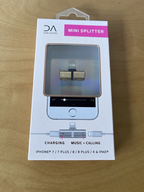 Multipurpose Dan Adora Mini Splitter For iPhones-charging/music/calling