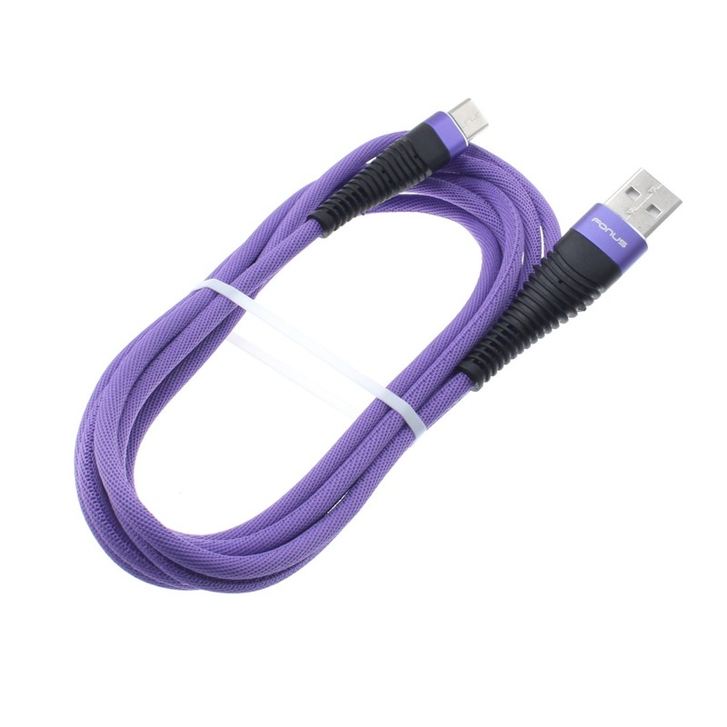 For Moto G/G Power/G Play/Edge/Plus/Stylus- 6ft USB Cable Purple Type-C Charger gallery