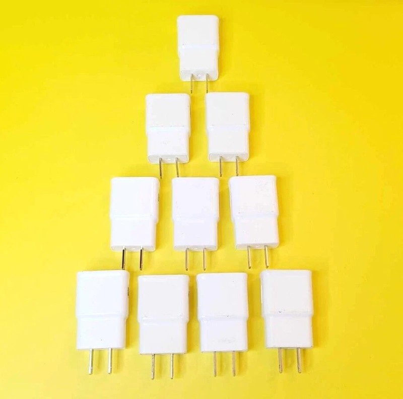 LOT 10x 100% GENUINE SAMSUNG WALL PLUG CHARGER USB AC POWER ADAPTER 5.0V 1.55A