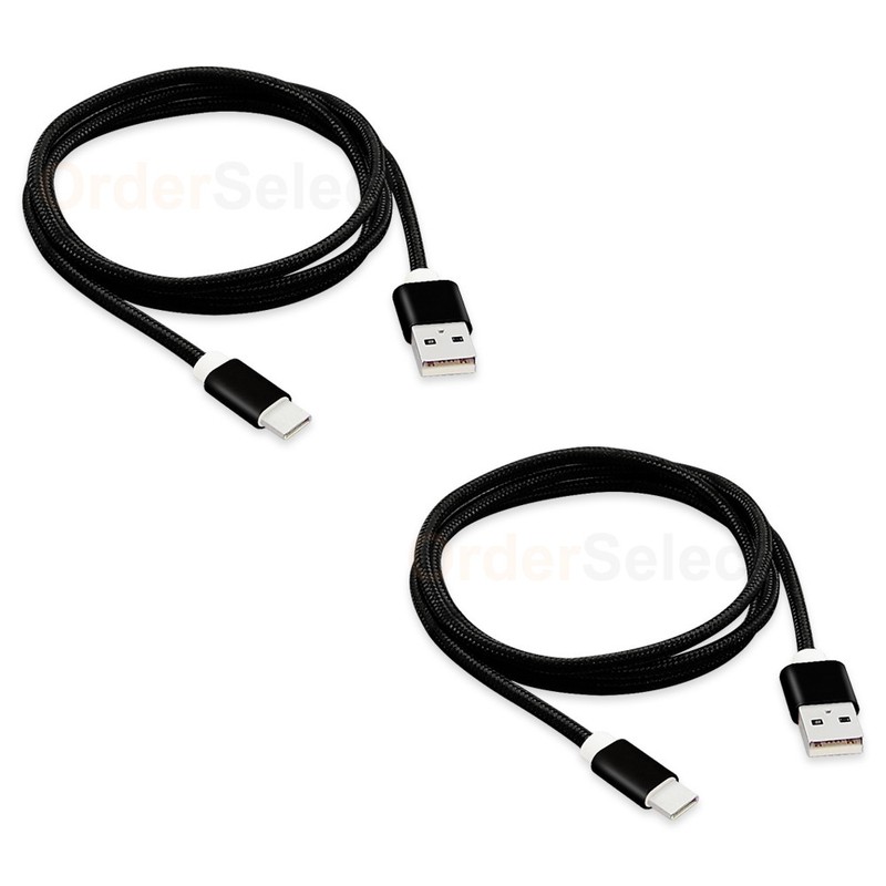 2X USB Type C Braided Charger Cable for Phone Samsung Galaxy S8 S8+ Plus Note 8