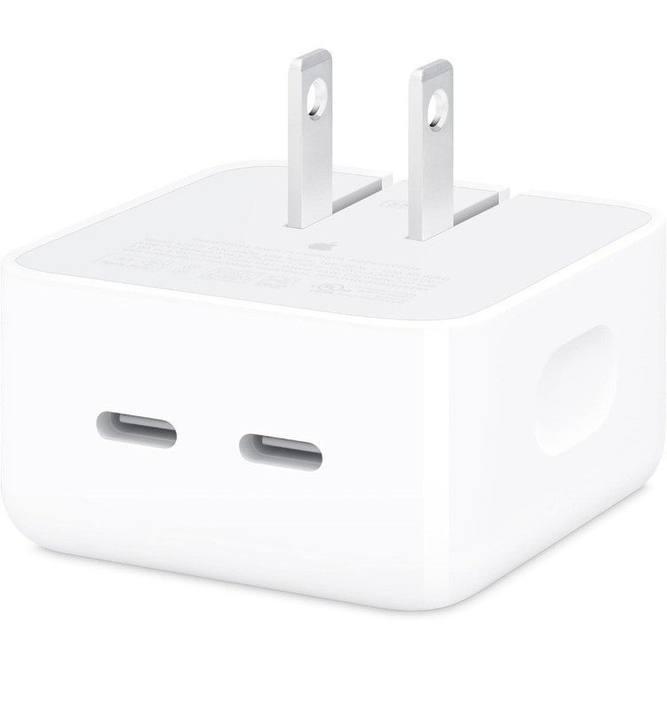 Apple 35W Dual USB-C Port Compact Power Adapter