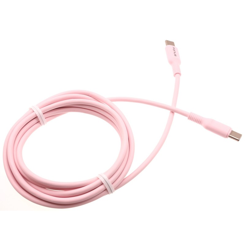 For Galaxy A23/A24/A25 USB-C to Type-C Pink 6ft Long Cable PD Fast Charger Cord