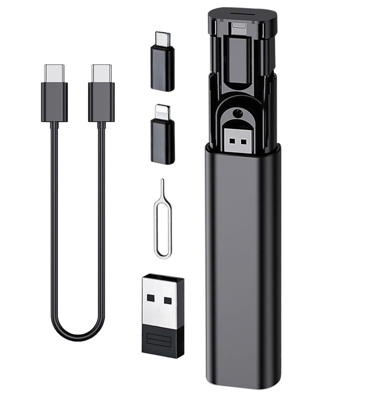 60W USB C to Type C Fast Charging Cable 5-in-1 Charging Case Travel Set Universa gallery
