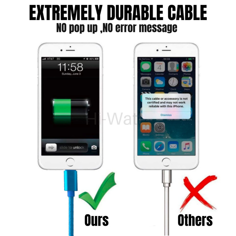 For iPhone 14 13 12 11 XR 8 USB Charger Data Cable 10Ft Heavy Duty Charging Cord gallery