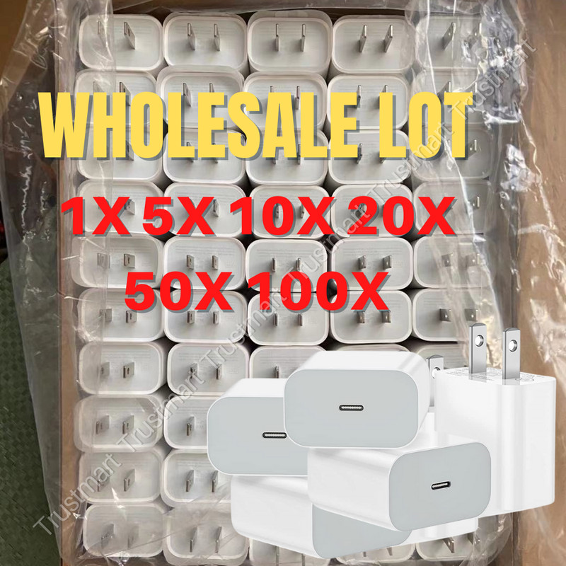 Wholesale Type C Fast Charger Block For iPhone 14 13 12 11 Pro 20W Power Adapter