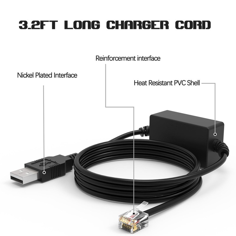 Radar Detector Power Cable, USB to RJ11 Plug Cord Compatible with Escort Pass... gallery