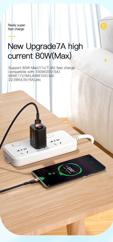 USB Type C Data Cable For Realme Huawei P30 Pro 66W Fast Charging Wire gallery