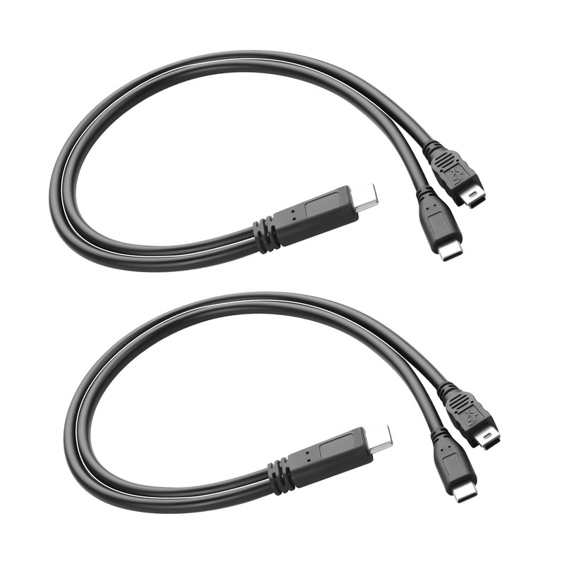 Charging Cable USB to USB +Mini USB Splitter Cable USB Charger 3A Fast Chargi…