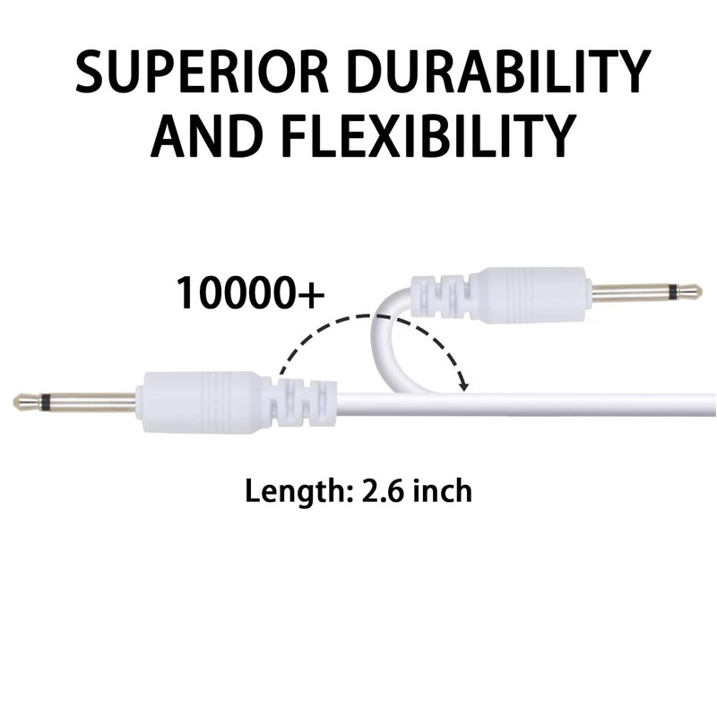 YiKaiEn 2 Pack 2.7ft USB to DC 2.5mm Fast Charger Cable, 2.62 feet, White gallery