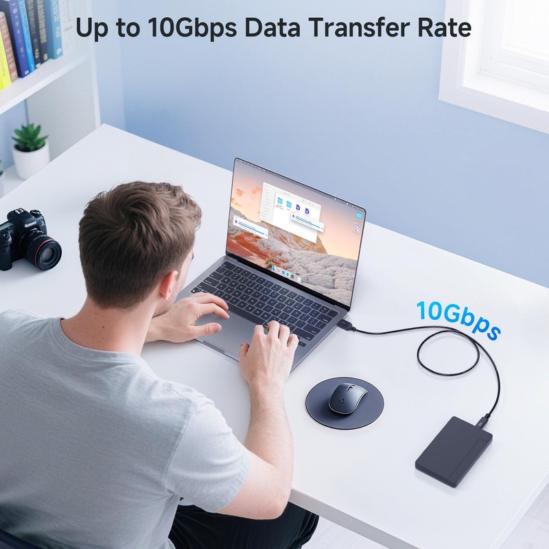 Cable Matters USB-IF Certified 10Gbps Gen 2 USBA to USB C Cable - 3.3 ft, USB... gallery