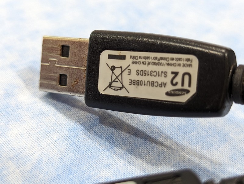 2 ORIGINAL SAMSUNG USB CABLE DATA SYNC WIRE CHARGER POWER CORDS gallery