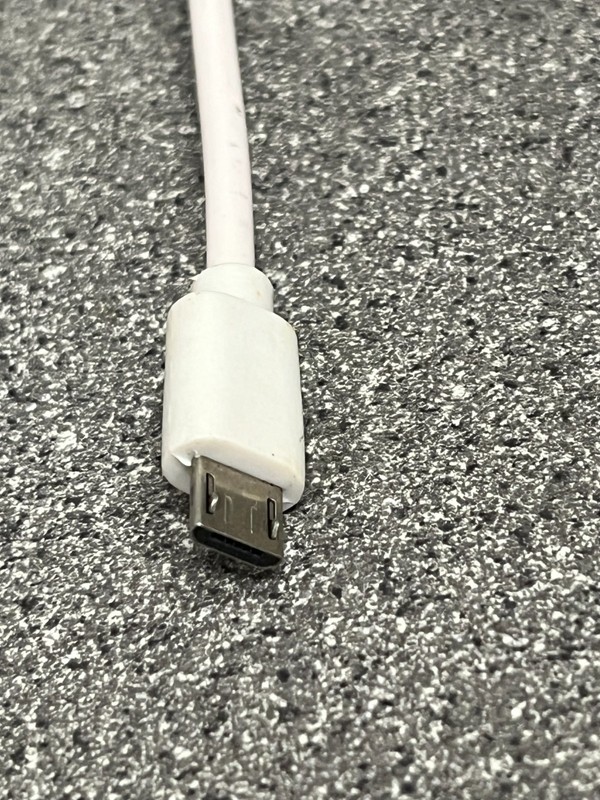 10 in. White Micro USB to USB cord gallery