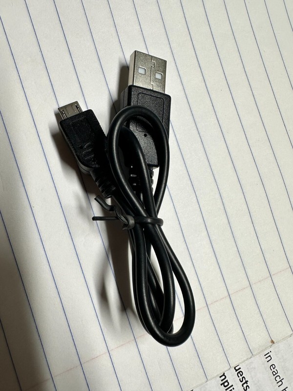 18″ Round Heavy Duty Micro USB Data Cable – Black, for phones, cameras,gps, etc