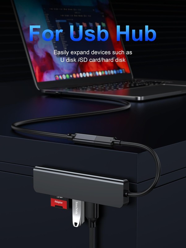 Short Right Angle USB C Extender Cable,0.7FT,5A PD 240W Type C Male to Female... gallery