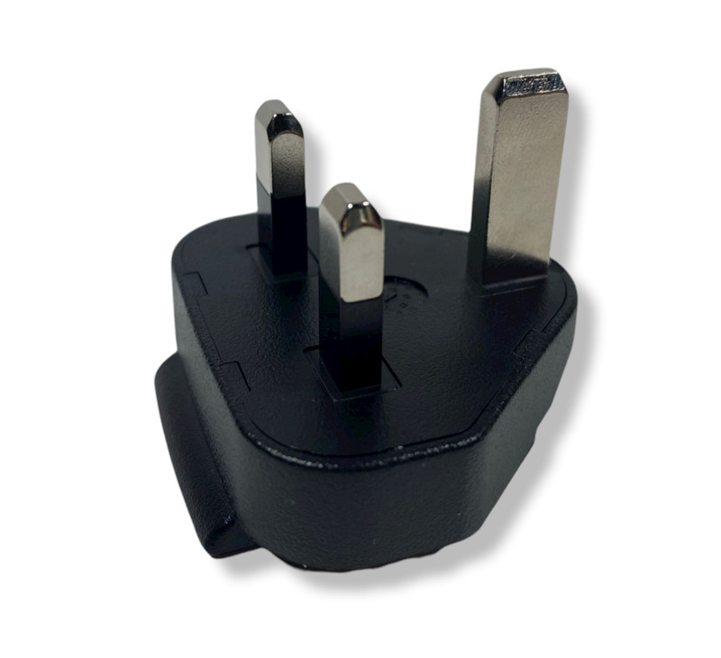 BlackBerry UK Adaptor Charger Plug Clip 3-prong (ASY-03746-001) – Black
