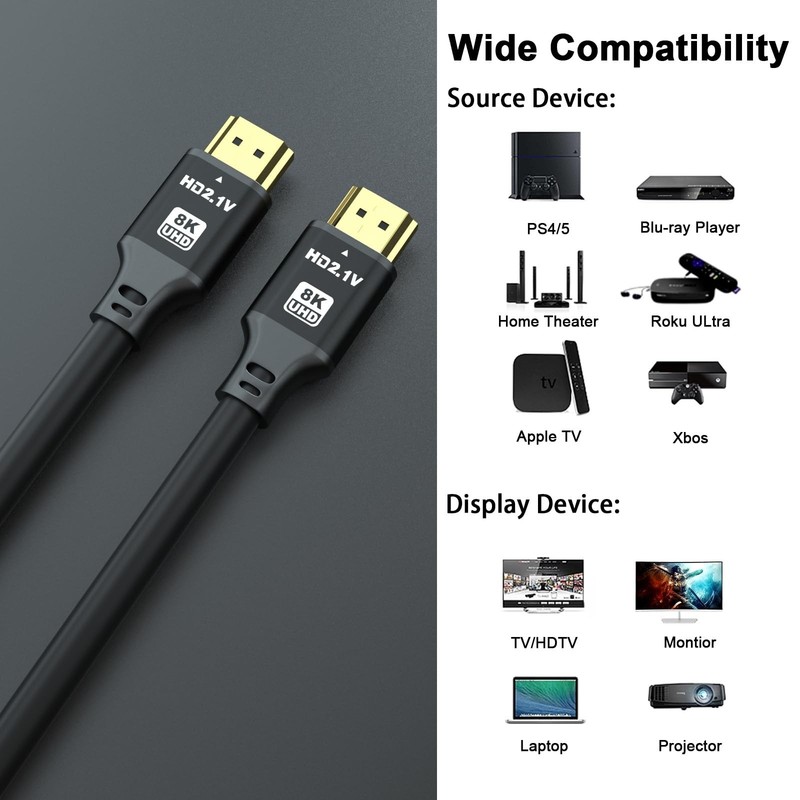 HDMI Cable Black (2, 6.6FT) 2 gallery