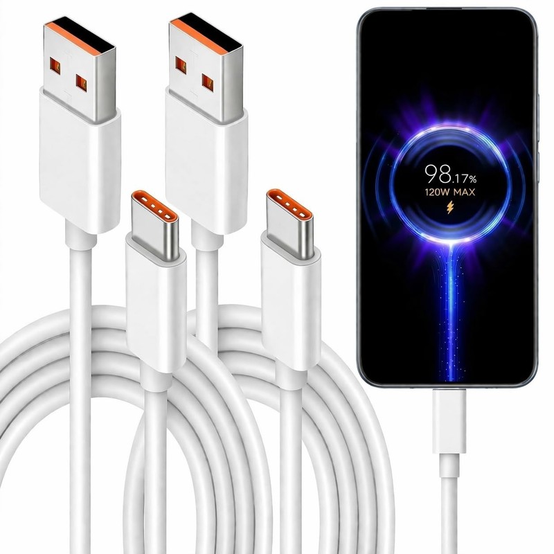 Flexible 1 Meter 120W USB C Charging Cable for Xiaomi gallery
