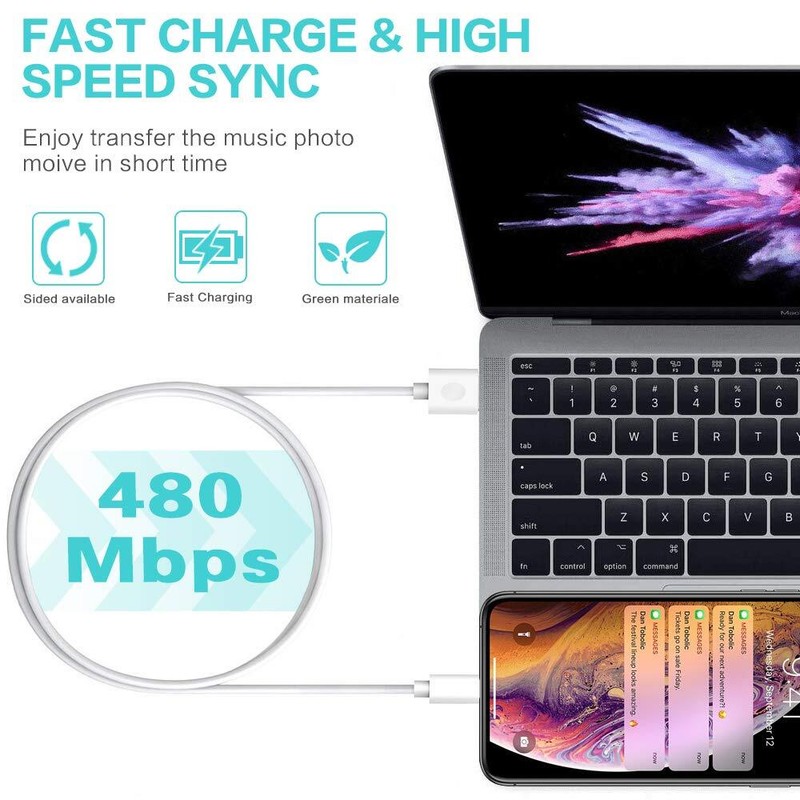 1/20Pack Lot 3Ft 6Ft USB Charger Cable For iPhone 6 7 8 Plus SE 11 12 13 14 Cord gallery