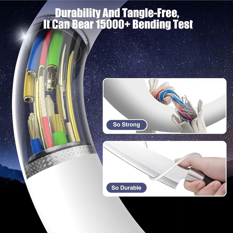 USB-C Charger 20W Fast Charging Cable for iPhone 14 Plus 13 12 11 Pro Max iPad gallery
