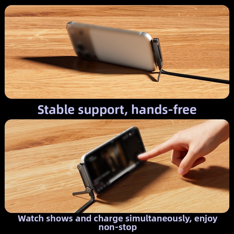 240W Fast Charging Cable With Built-in Phone for stand & 1.5m Length gallery