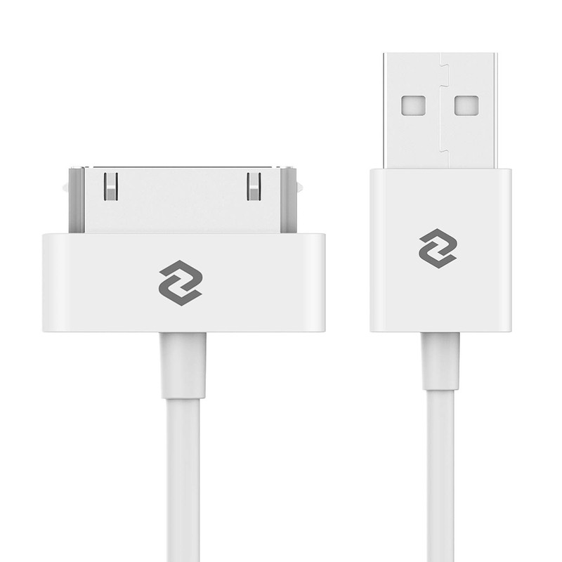 JETech USB Sync and Charging Cable Compatible iPhone 4/4s, 1 metro, White