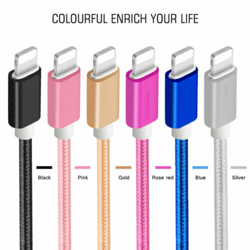 3 FT STRONG Braided USB Data Sync Charger Cable Cord for iPhone X 8 8 PLUS 7 6 5 gallery
