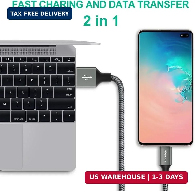 USB to USB C Cable 3ft, 2-Pack USB A to Type C Charger Cord Fast Charging FAST gallery