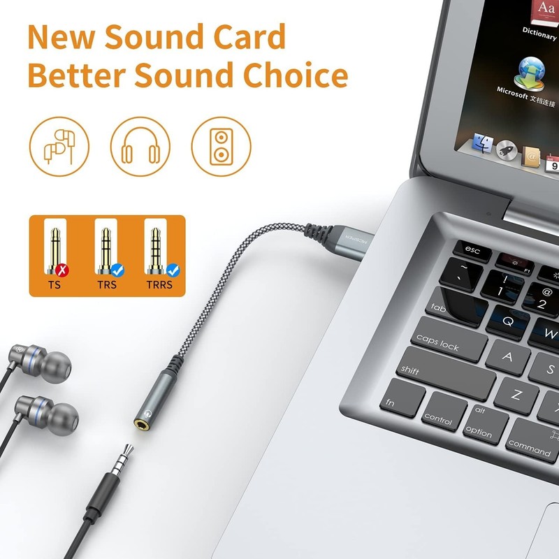 USB to 3.5mm Jack Audio Adapter - High-Definition Sound for All Devices gallery