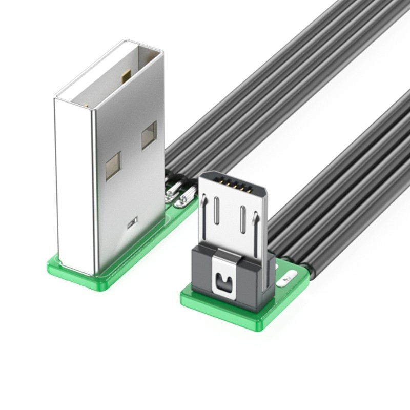 90 Degree Right Angle USB to USB 5Pin Data Cable Cord Down Bend for Tablets gallery