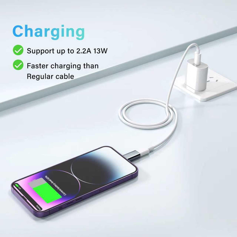 Mfi Certified 27W USB C to Lightning Adapter - Fast Charging Data Sync gallery
