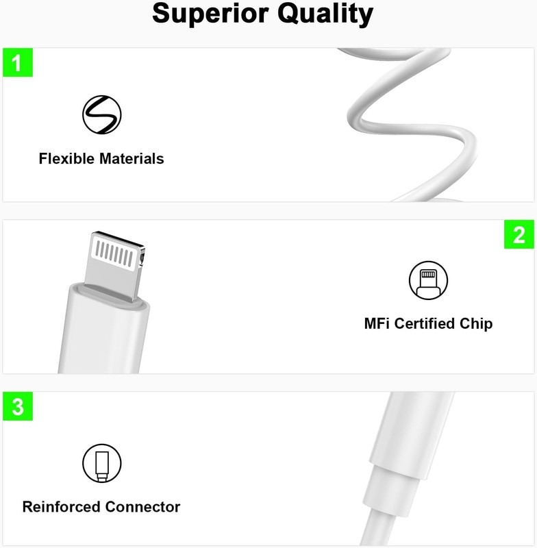 For iPhone Headphone Adapter Jack 8 Pin to 3.5mm Aux Cord Dongle Converter Lot gallery