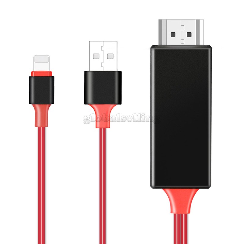 For iPhone 12 Mini/Pro/Pro Max Mirroring HDMI Cable Phone to TV 4K HDTV Adapter gallery