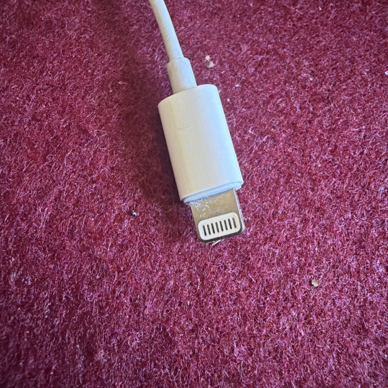 Apple Lightning to 3.5 mm Headphone Jack Adapter Original OEM iPhone 8+ X 11 12 gallery