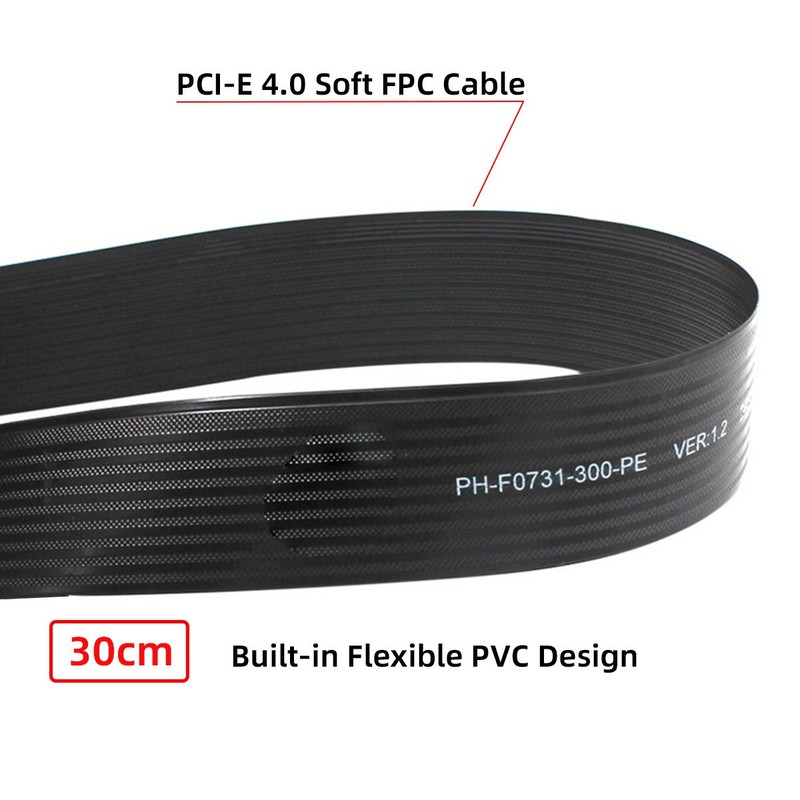Chenayng M-Key NVME Male PCI-E 4.0 to PCI Extension Cable 30cm for Mainboard SSD gallery