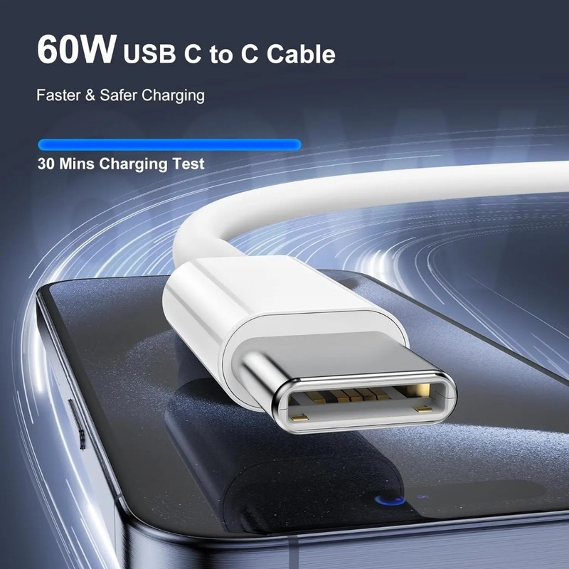 2 Pack USB C To USB C 60W Cable 3.28ft gallery