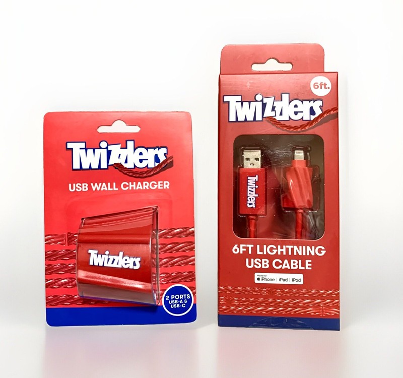 Twizzlers Candy Wall Charger & 6′ USB Power Charging Cable for iPhone/iPad/iPod