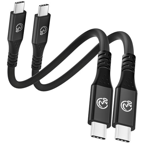 Flexible USB C to USB C Cable 1FT 2Pack, 20Gbps High Speed Data Transfer, 5K/4K gallery