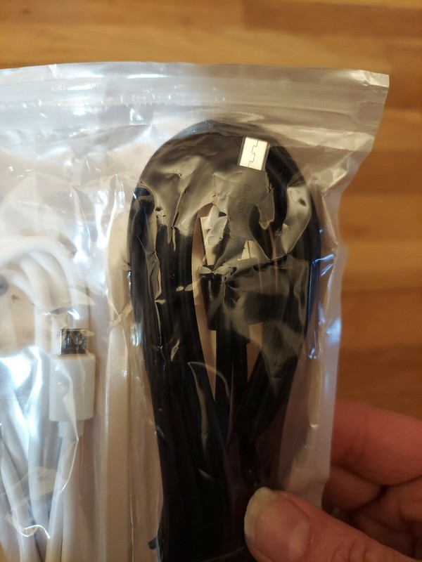 Deego PVC USB 6ft white + 10ft Black New gallery