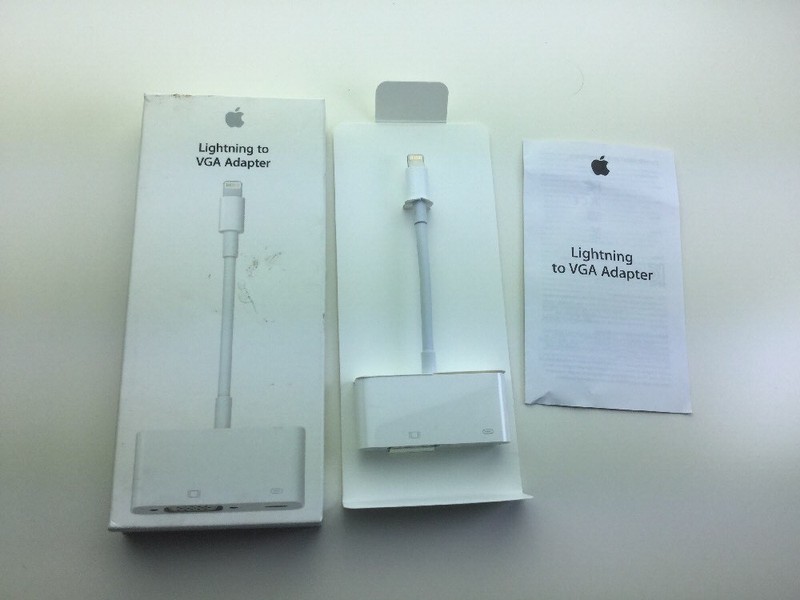 New Genuine OEM Apple A1439 Lightning to VGA Adapter MD825ZM/A gallery